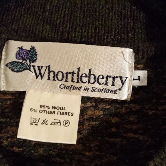 Whortleberry Sweater Wool Button Down Cottagecore - Picture 2 of 5